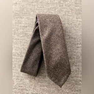 SuitSupply Vitale Canonico Virgin Wool Tie • Brown